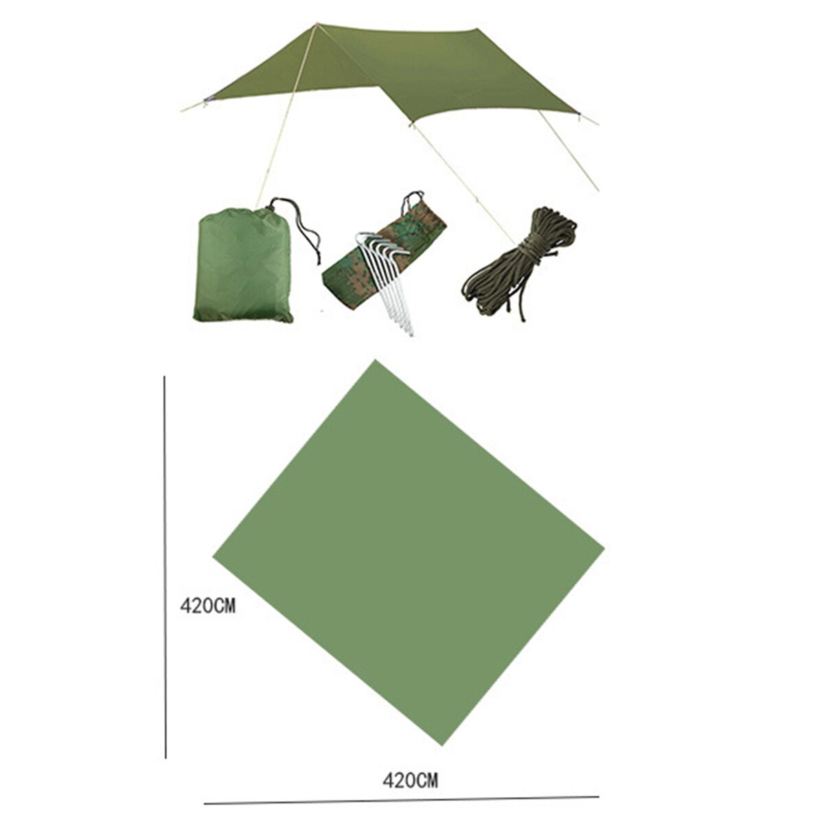 Cheap Goat Tents Outdoor Waterproof UV Resistant Camping Tarp Folding Tent Beach Shade Tarp Multifunctional Sunscreen Beach Pergola Shade Tent Tents 